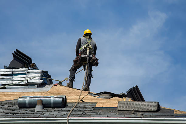 Professional Storm Damage Roof Repair technician working in Barton, MD